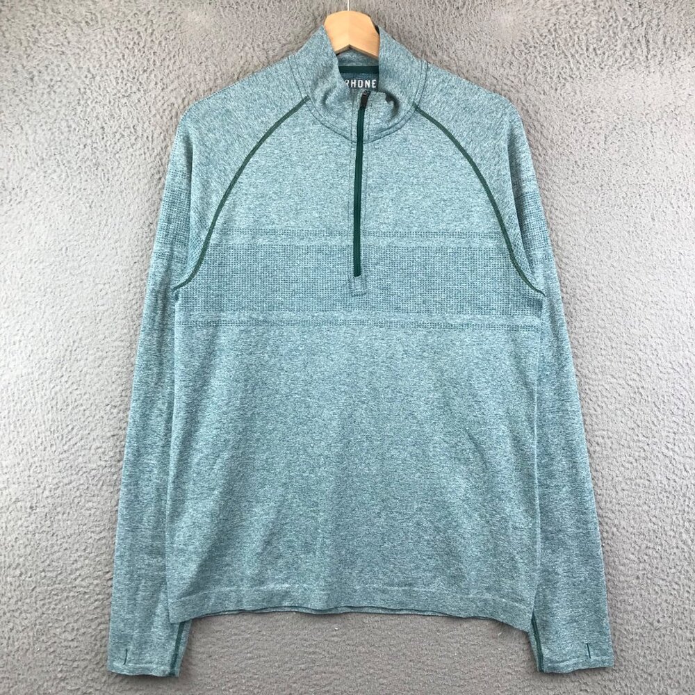 Rhône Mens Quarter-Zip Long Sleeve Athletic Shirt Size M‎